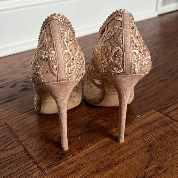 Aldo Arelisen Bone Textile Lace Heels - Picture 3 of 4